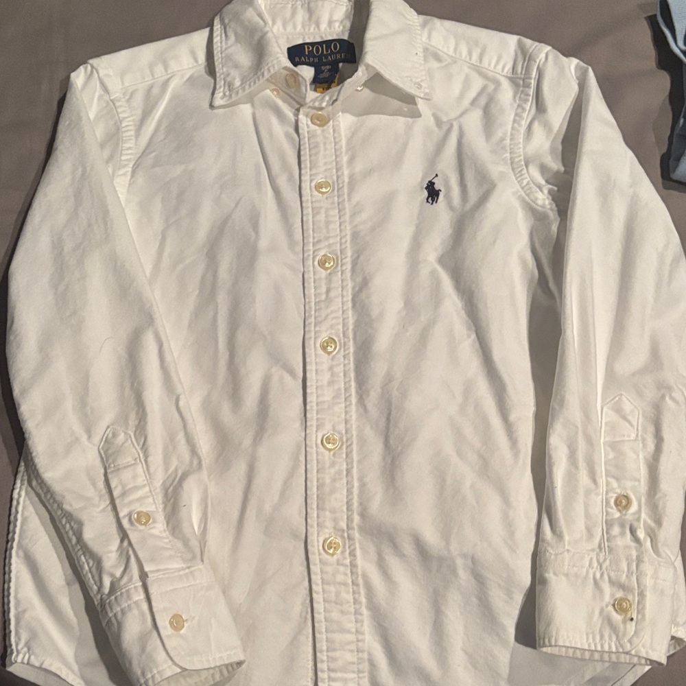 Polo by Ralph Lauren White Button Down Shirt